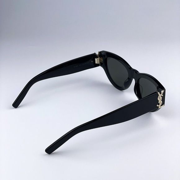 Saint Laurent SLM94 001 BRAND NEW Sunglasses Black Grey Cat Eye Women - Picture 15 of 15